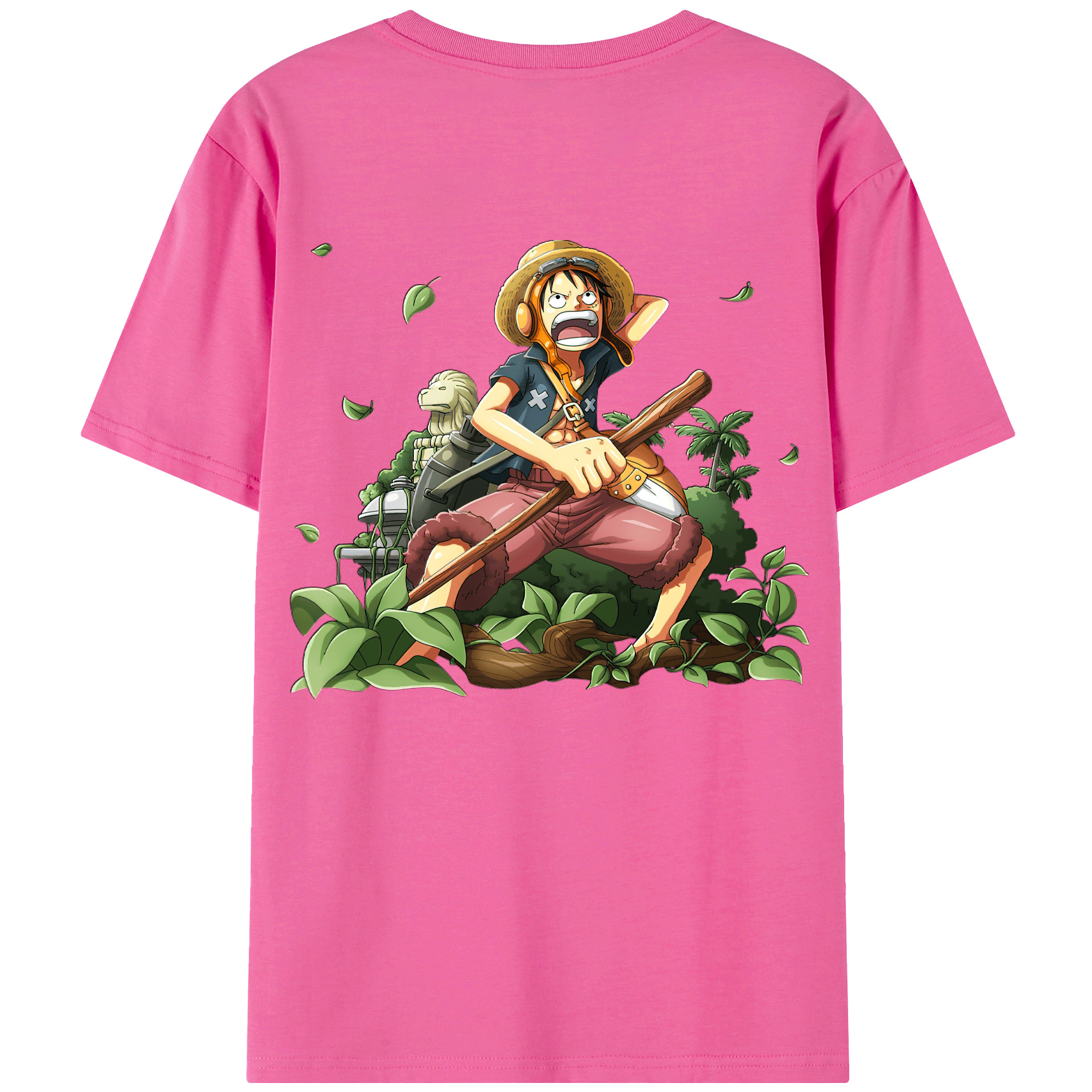 （画像用） ワンピース モンキー・D・ルフィ ONE PIECE Monkey D. Luffy レディース半袖Tシャツ(バックプリント)